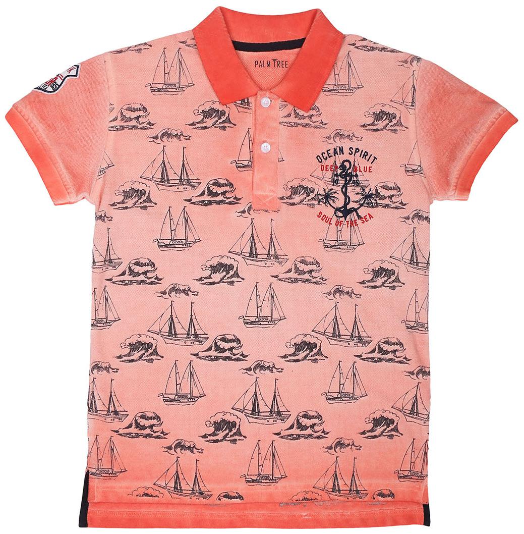 

PALM TREE Boy Cotton Printed T-shirt - Red