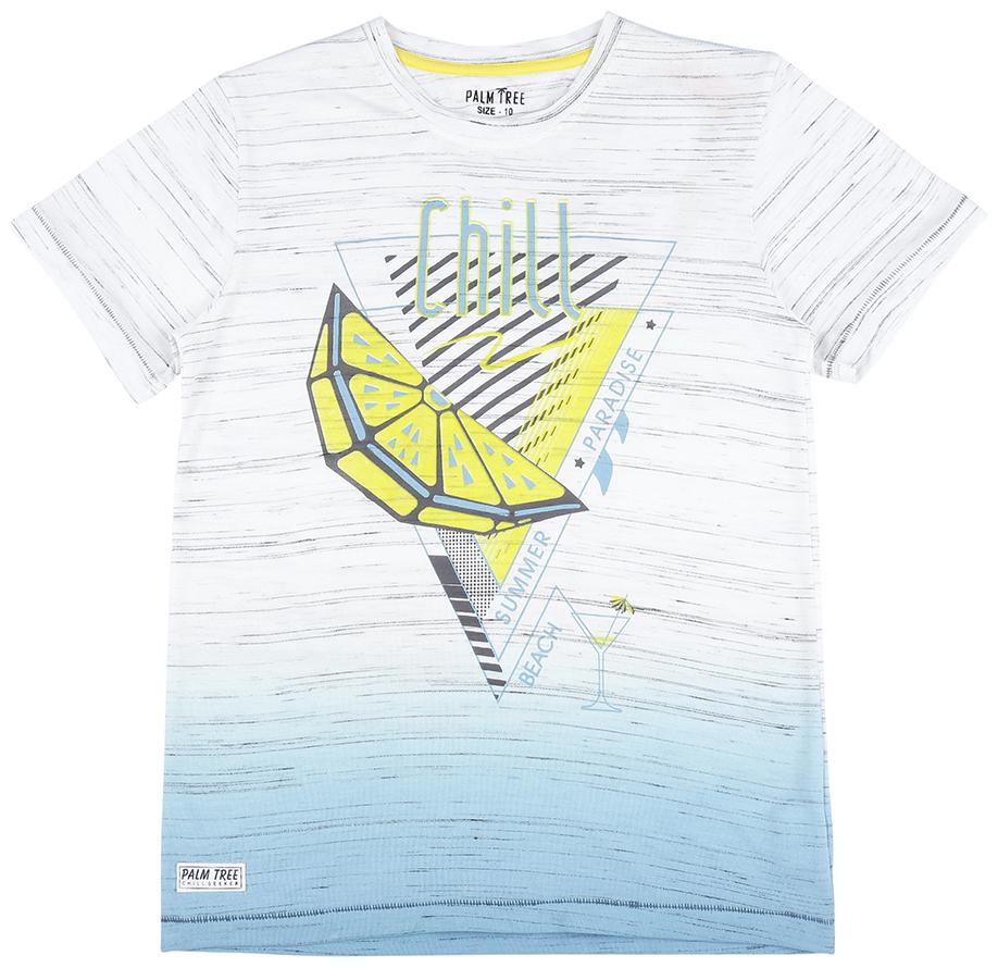 

PALM TREE Boy Cotton blend Printed T-shirt - White