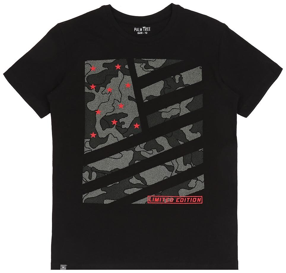 

Palm Tree Boys Black T-Shirt