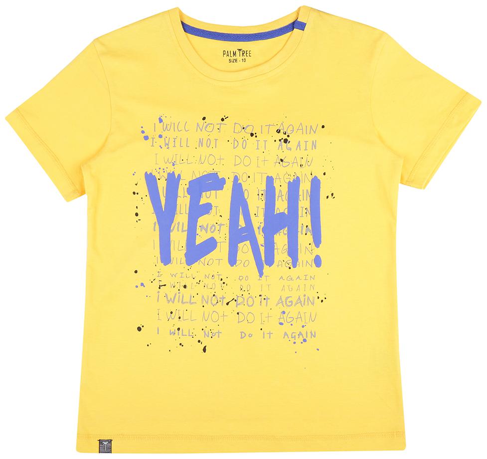 

PALM TREE Boy Cotton blend Printed T-shirt - Yellow