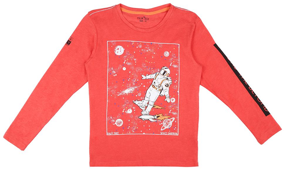 

PALM TREE Boy Cotton blend Printed T-shirt - Red