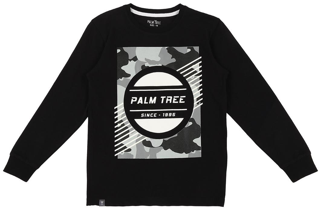 

PALM TREE Boy Cotton blend Printed T-shirt - Black