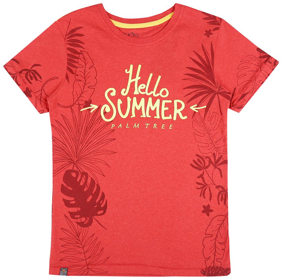 

PALM TREE Boy Cotton blend Printed T-shirt - Red