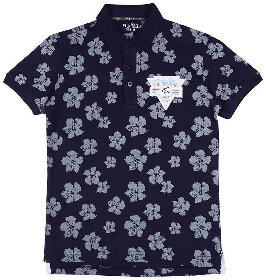 

PALM TREE Boy Cotton Printed T-shirt - Blue