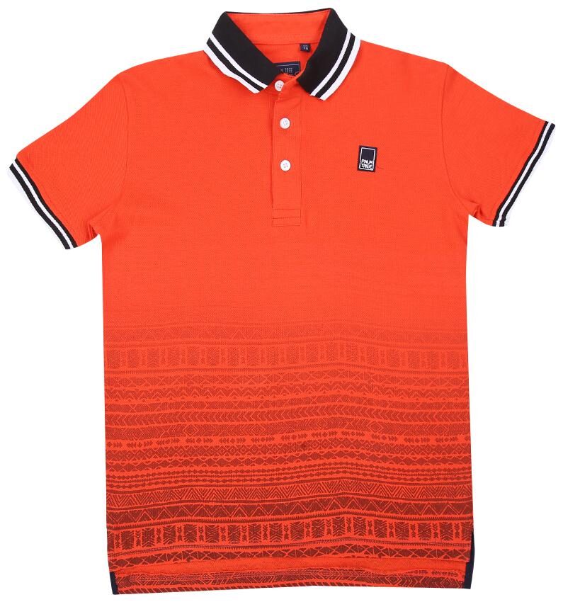 

PALM TREE Boy Cotton blend Printed T-shirt - Orange