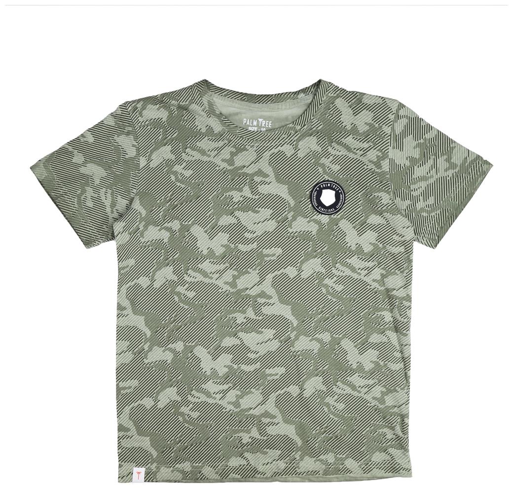 

PALM TREE Boy Cotton blend Printed T-shirt - Green