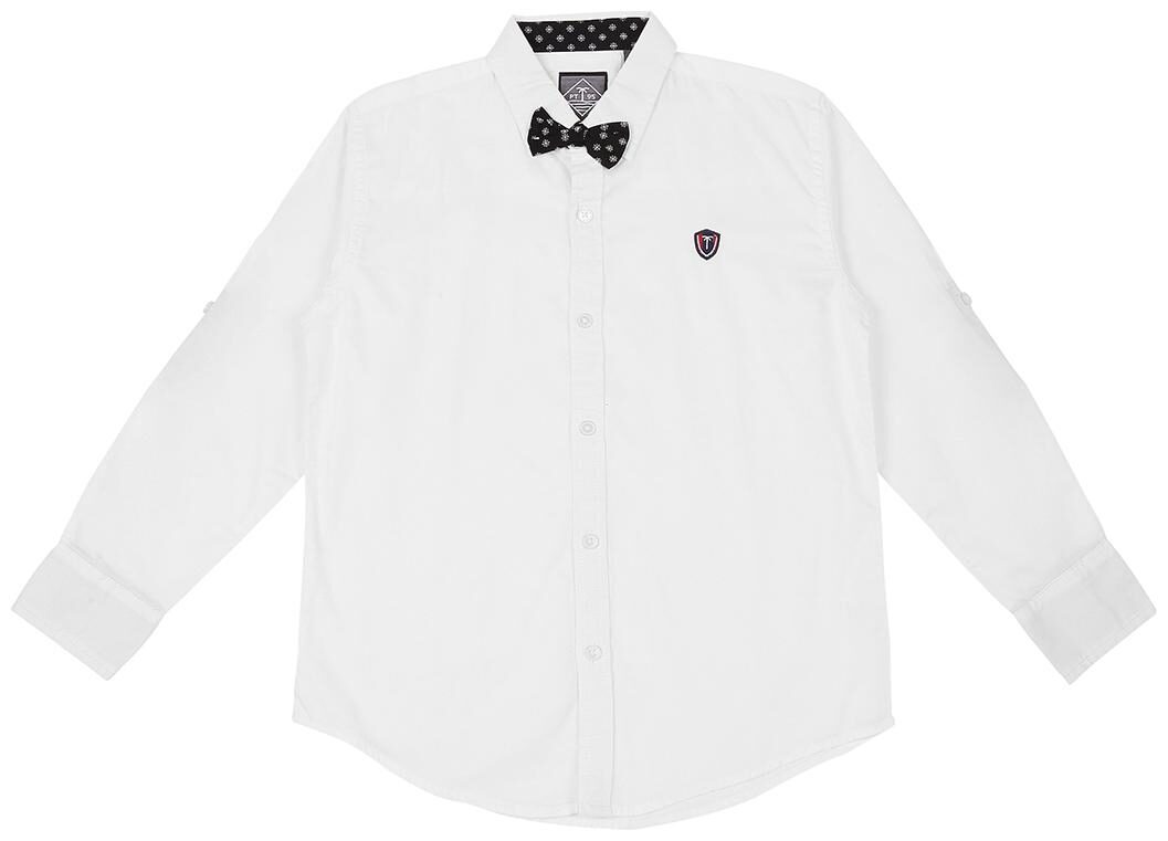 

Gini Jony Boy Cotton Solid Shirt White