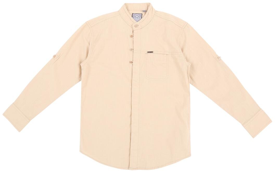 

Gini Jony Boy Cotton Solid Shirt Brown