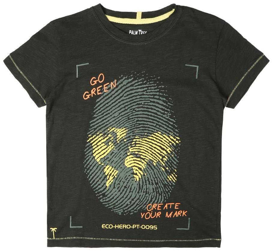 

PALM TREE Boy Cotton blend Printed T-shirt - Green