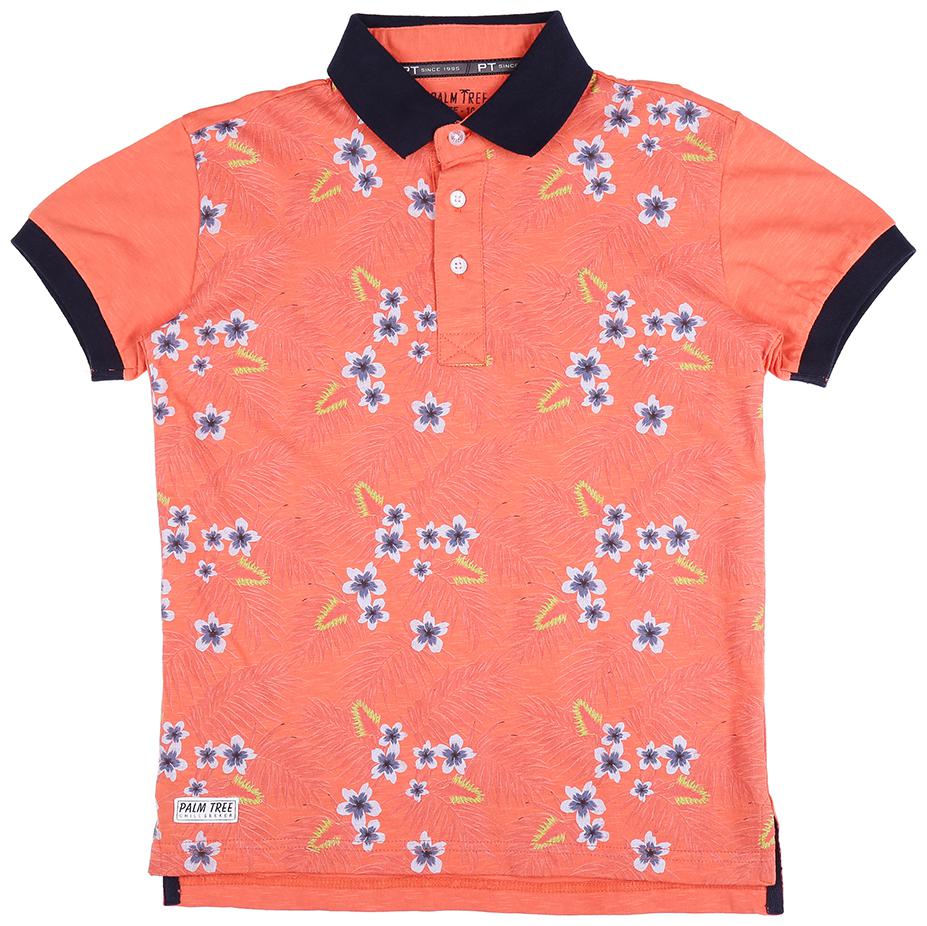 

PALM TREE Boy Cotton Printed T-shirt - Red