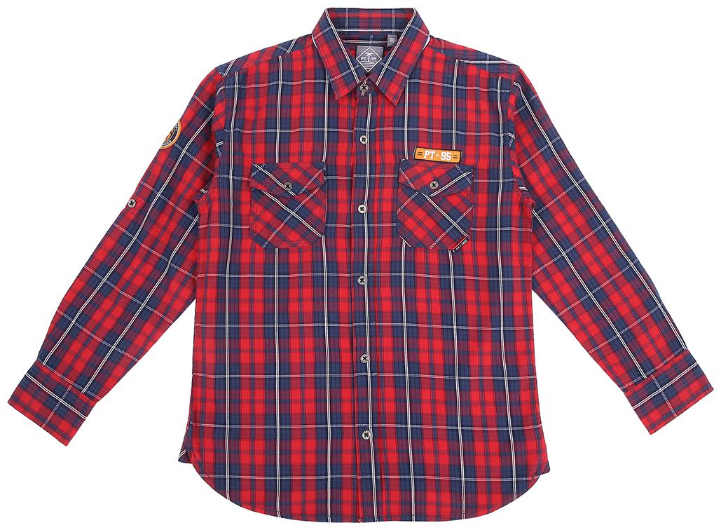 

Gini Jony Boy Cotton Checked Shirt Red