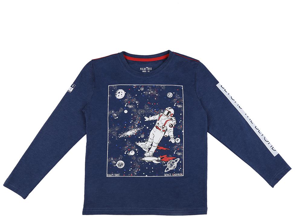 

PALM TREE Boy Cotton blend Printed T-shirt - Blue