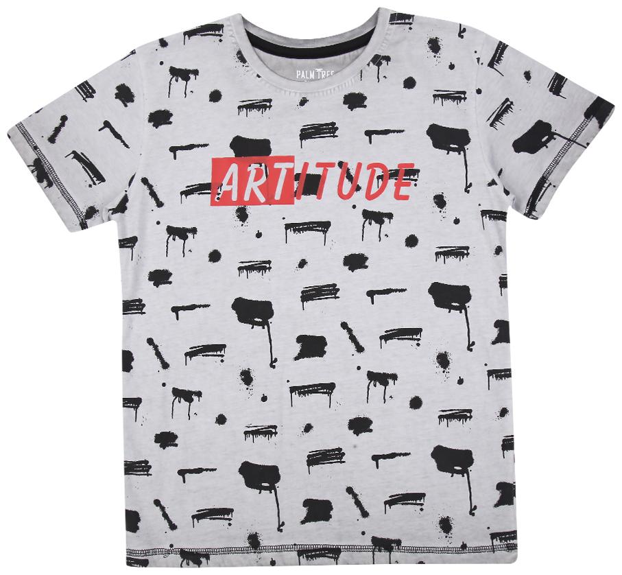 

PALM TREE Boy Cotton blend Printed T-shirt - Grey