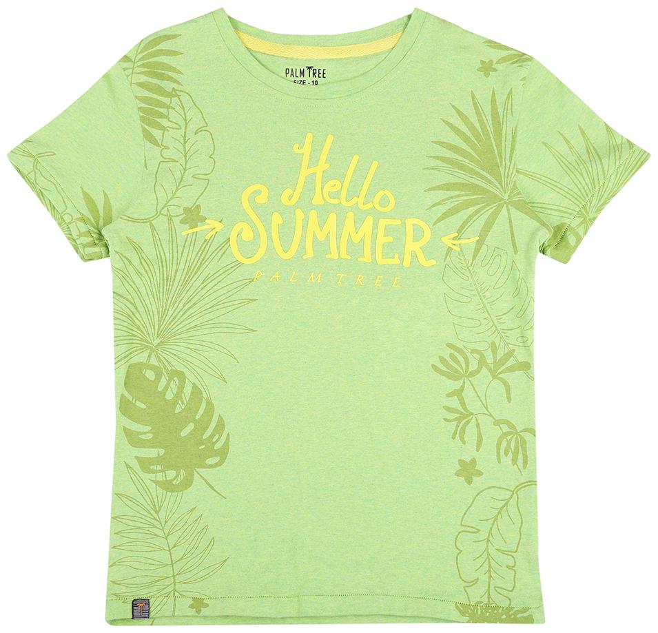 

PALM TREE Boy Cotton blend Printed T-shirt - Green