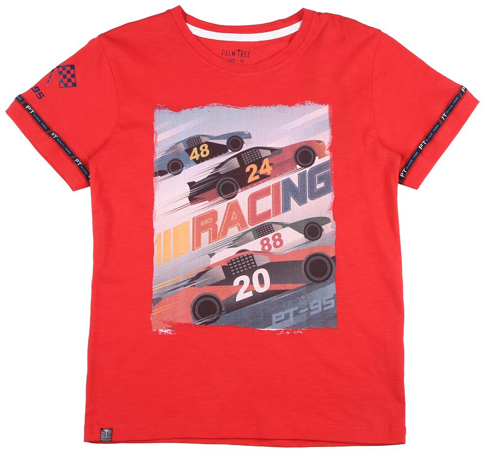 

PALM TREE Boy Cotton blend Printed T-shirt - Red