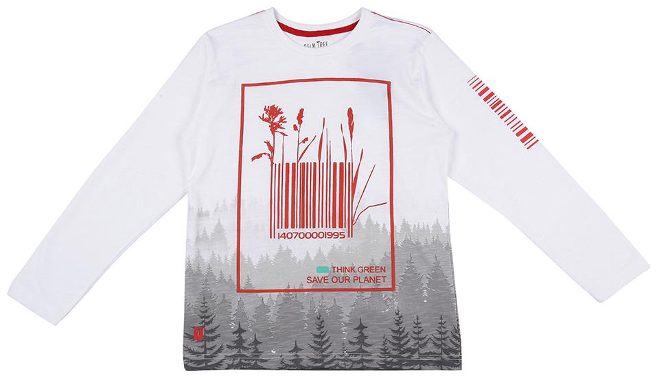 

PALM TREE Boy Cotton blend Printed T-shirt - White