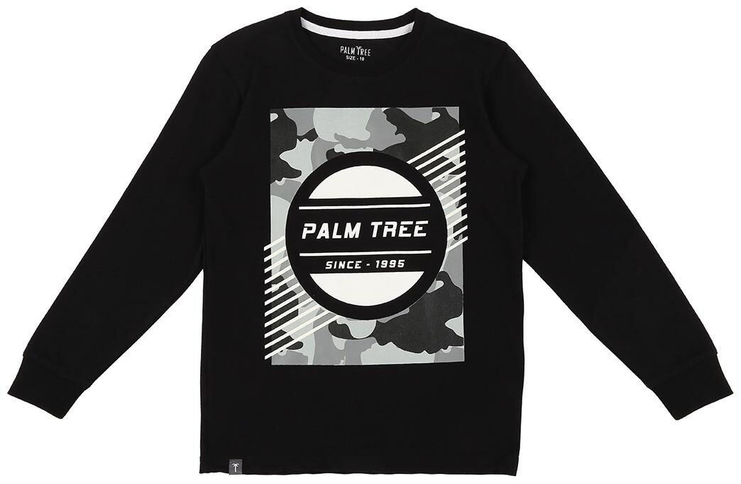 

Palm Tree Boys Black T-Shirt