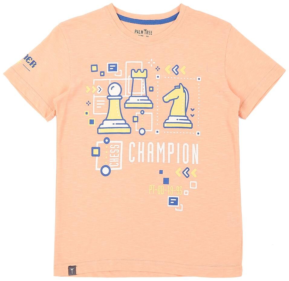 

PALM TREE Boy Cotton blend Printed T-shirt - Pink