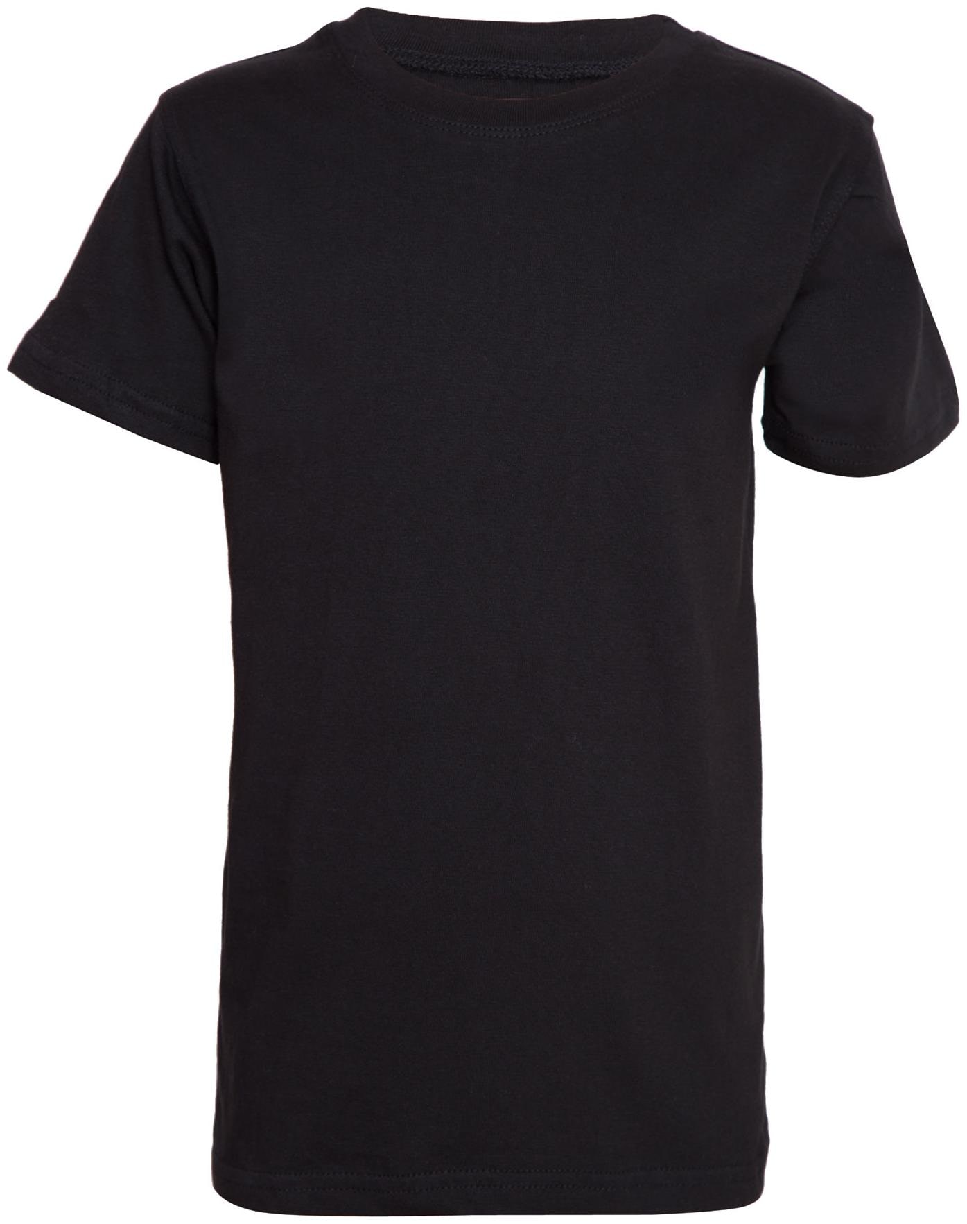 

PANDA PAW Boy Cotton Solid T-shirt - Black