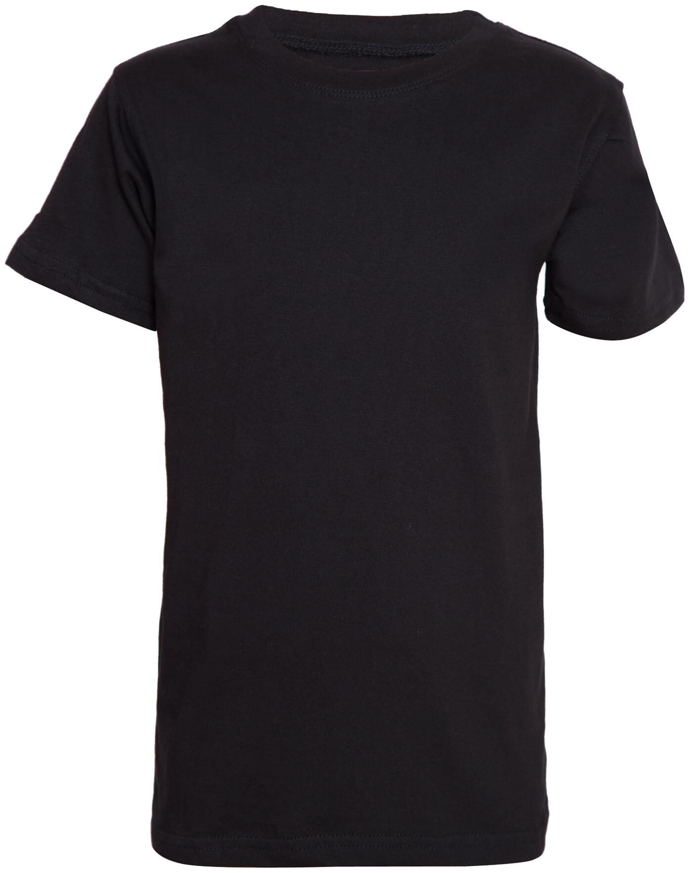 

PANDA PAW Boy Cotton Solid T-shirt - Black