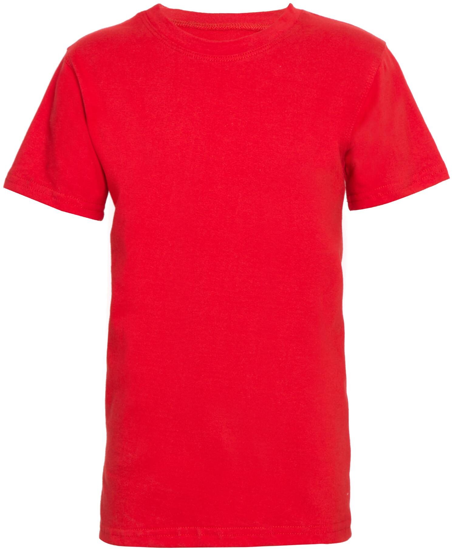 

PANDA PAW Boy Cotton Solid T-shirt - Red