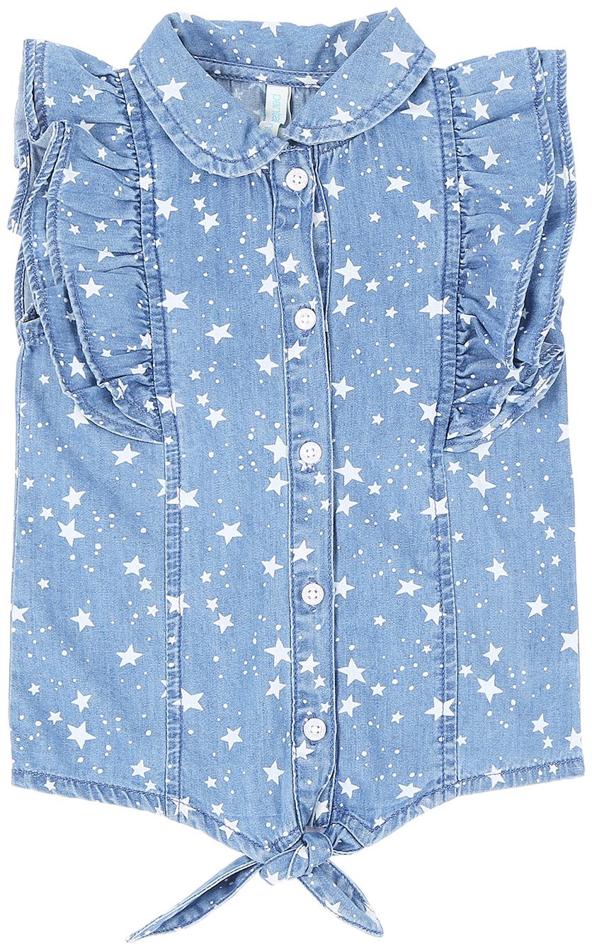 

Pantaloons Baby Cotton Printed Top for Baby Girl - Blue