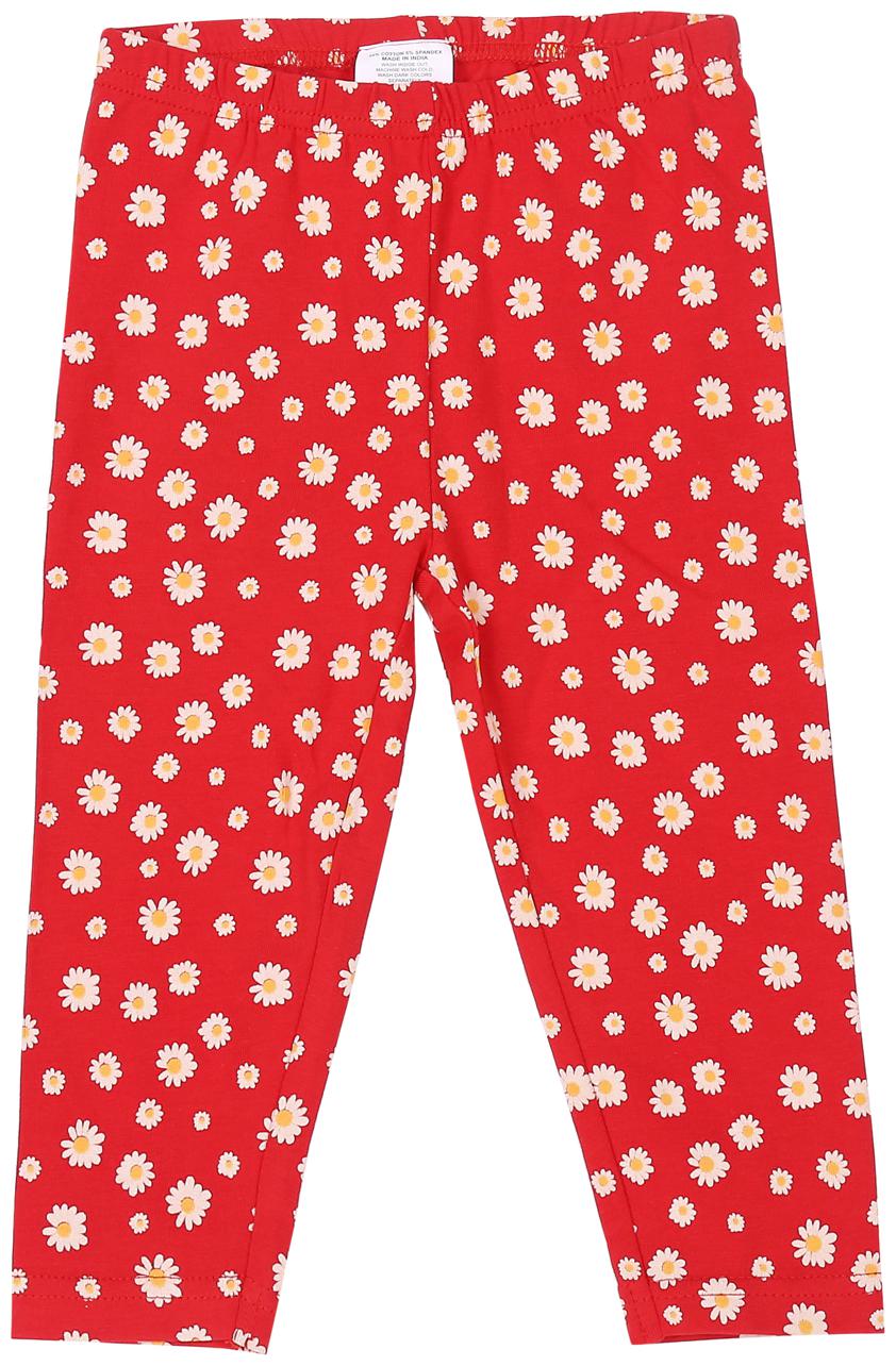 

Pantaloons Baby Baby girl Cotton Printed Leggings - Red