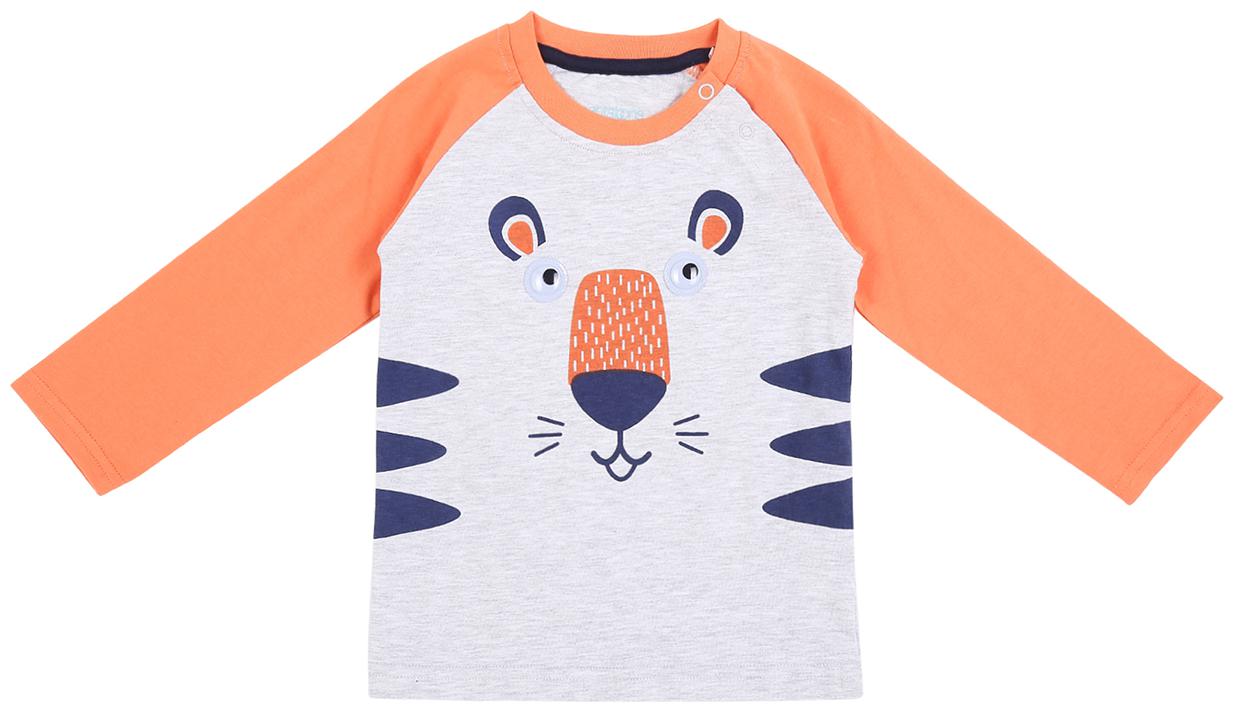 

Pantaloons Baby Cotton Printed T shirt for Baby Boy - Grey