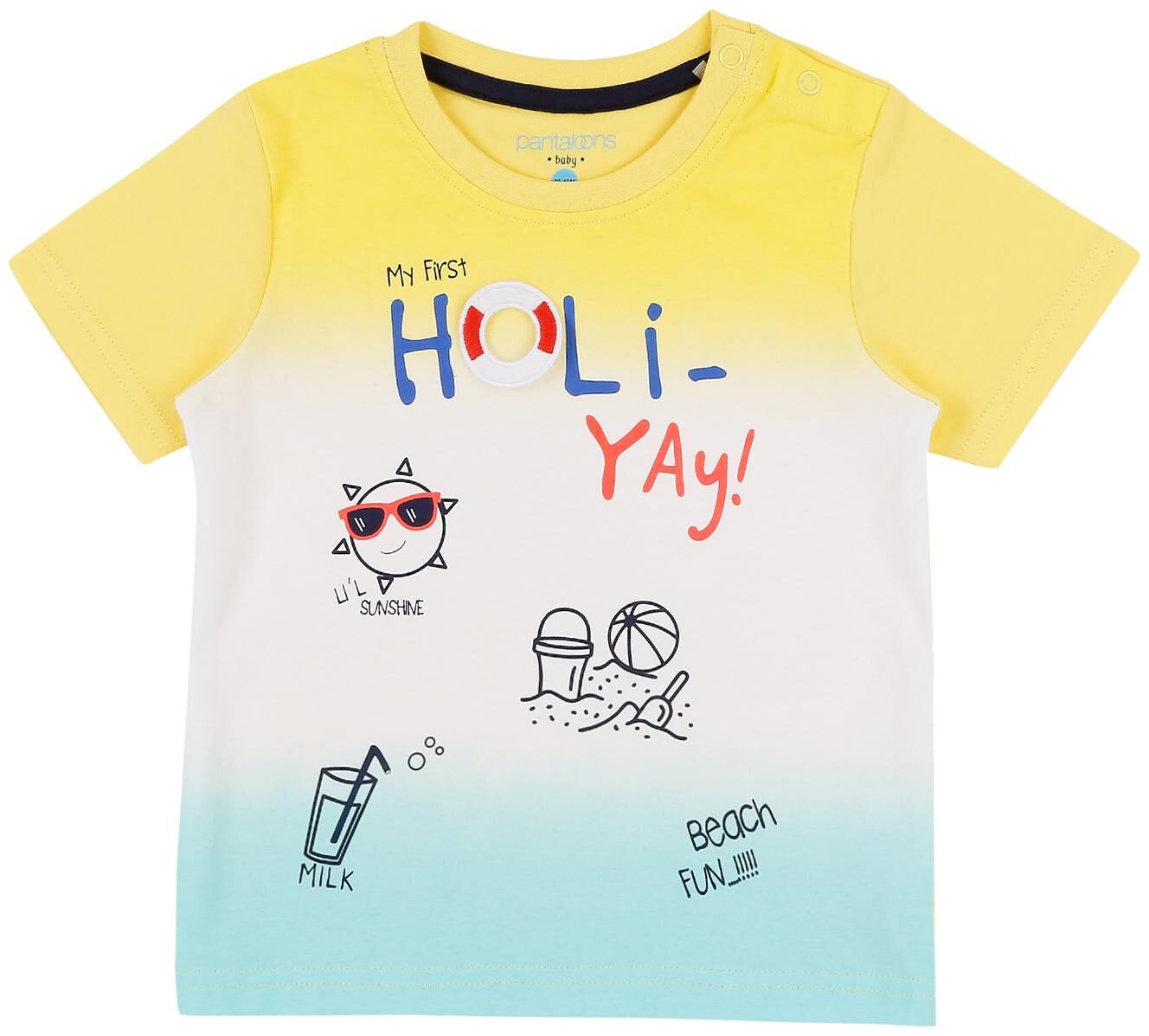 

Pantaloons Baby Cotton Printed T shirt for Baby Boy - Multi