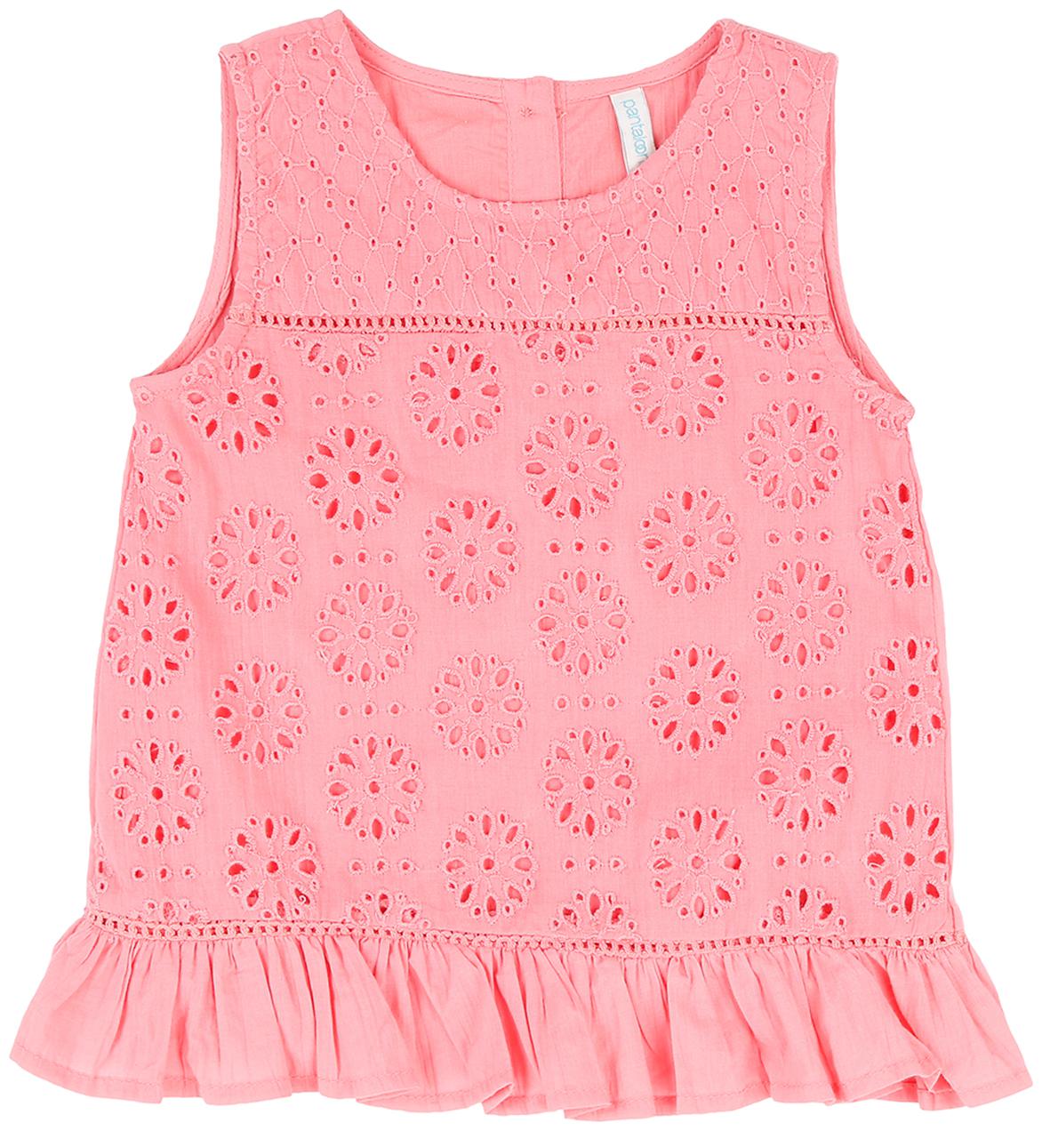 

Pantaloons Baby Cotton Solid Top for Baby Girl - Pink