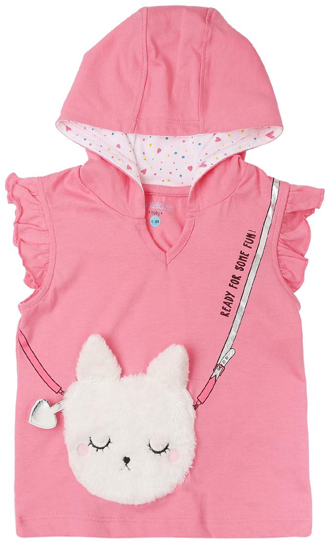 

Pantaloons Baby Cotton Printed T shirt for Baby Girl - Pink