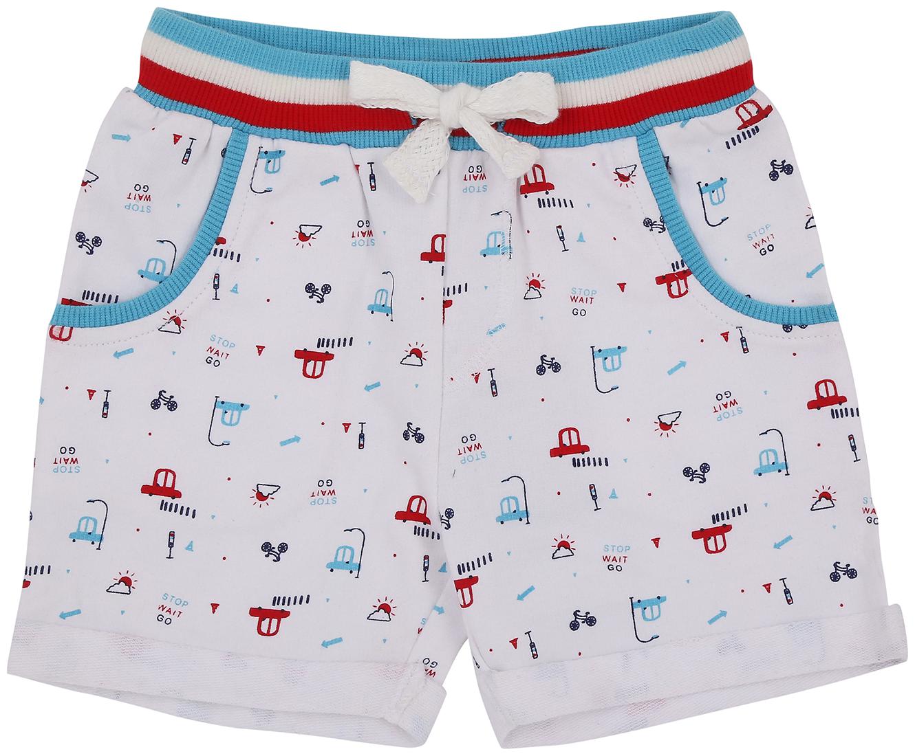 

Pantaloons Baby Baby boy Cotton Printed Shorts - White