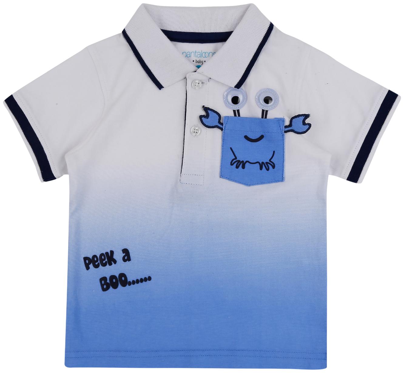 

Pantaloons Baby Cotton Printed T shirt for Baby Boy - White