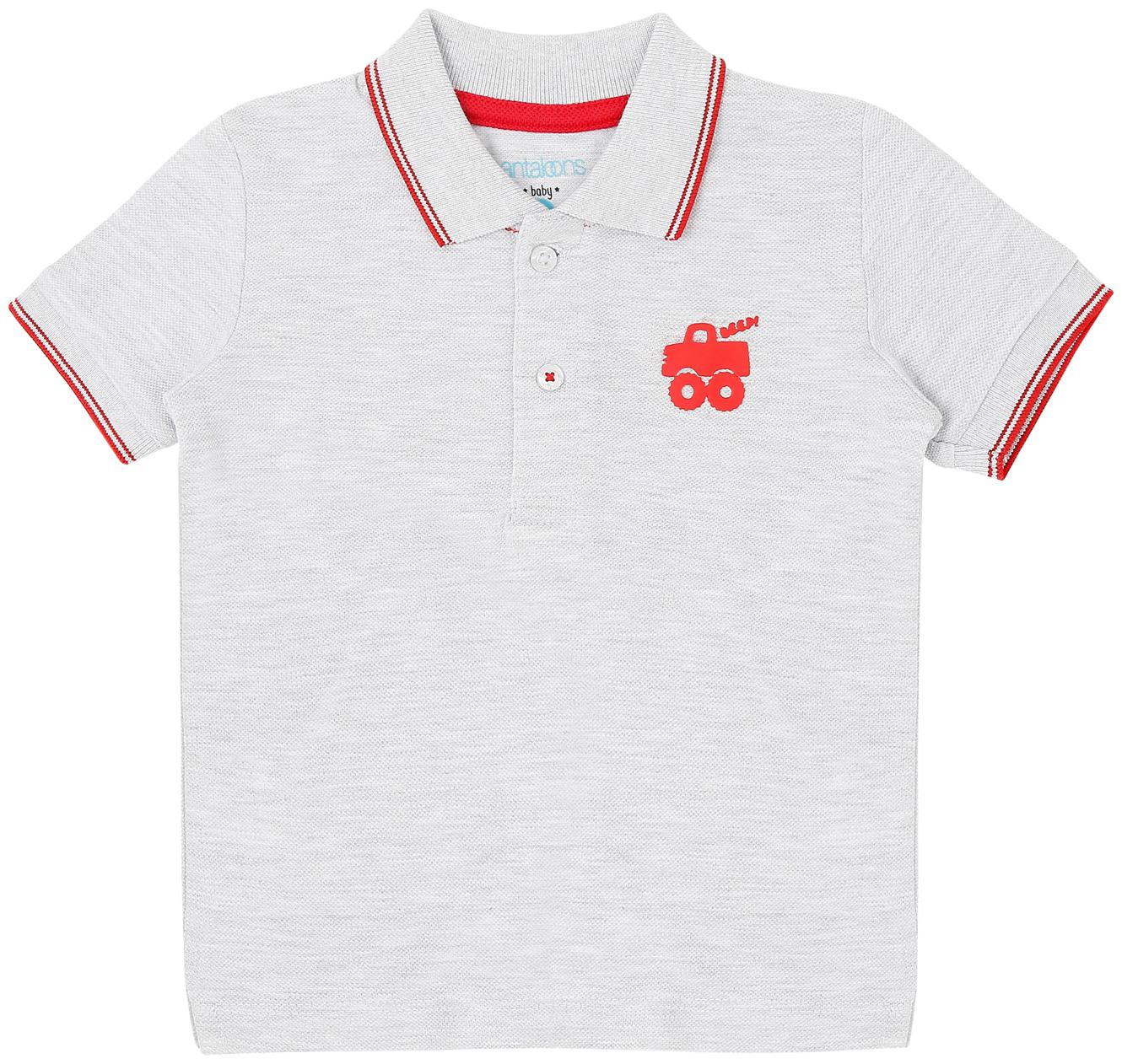 

Pantaloons Baby Cotton Solid T shirt for Baby Boy - Grey