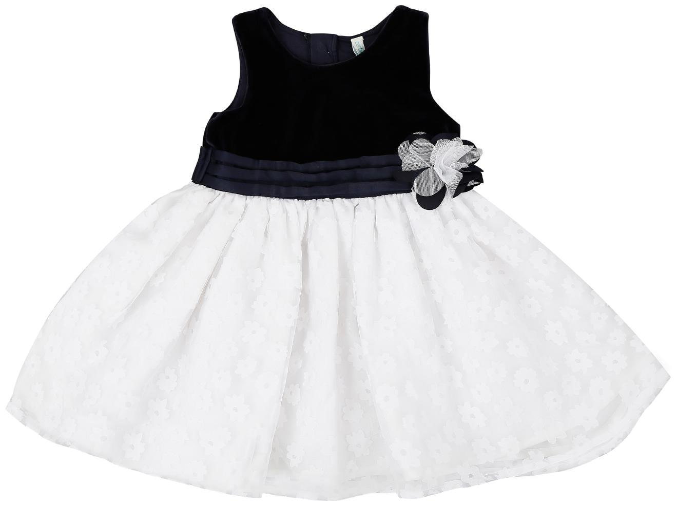 

Pantaloons Baby Baby girl Poly cotton Solid Collar frock - Blue