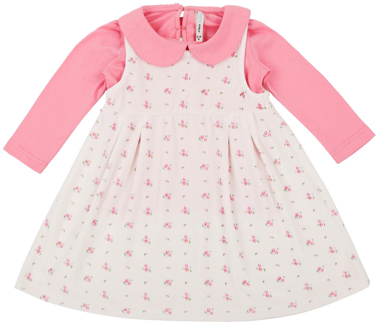 

Pantaloons Baby Baby girl Poly cotton Printed Winterwear onesie and romper - White