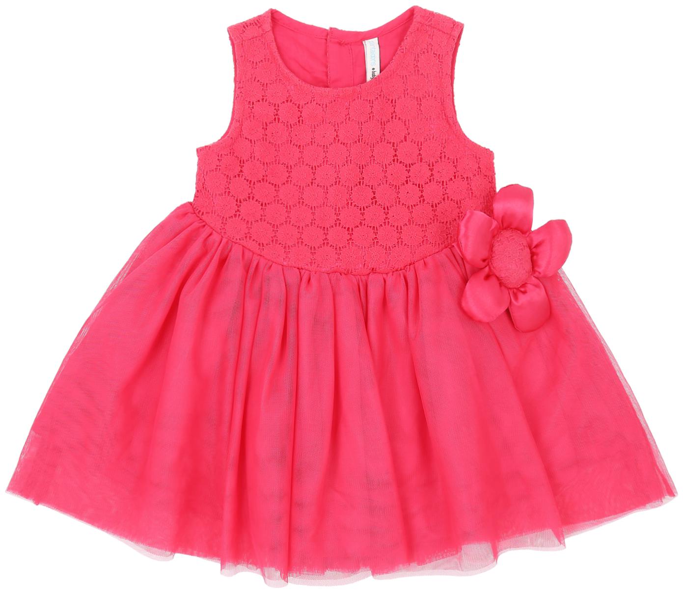

Pantaloons Baby Baby girl Poly cotton Solid Princess frock - Pink