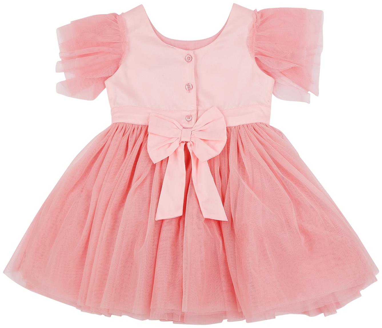 

Pantaloons Baby Baby girl Poly cotton Solid Princess frock - Pink