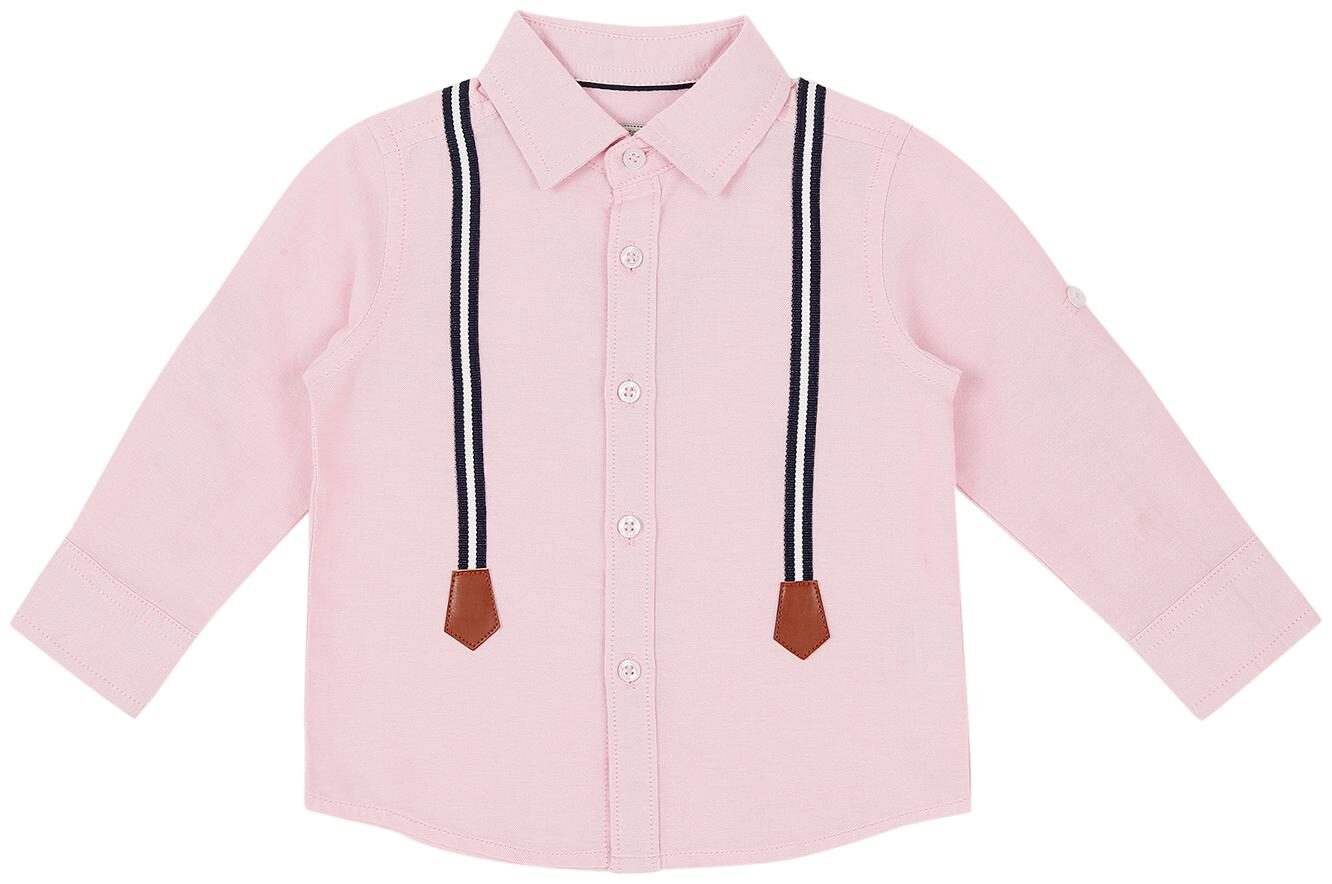 

Pantaloons Baby Cotton Solid Shirt for Baby Boy - Pink