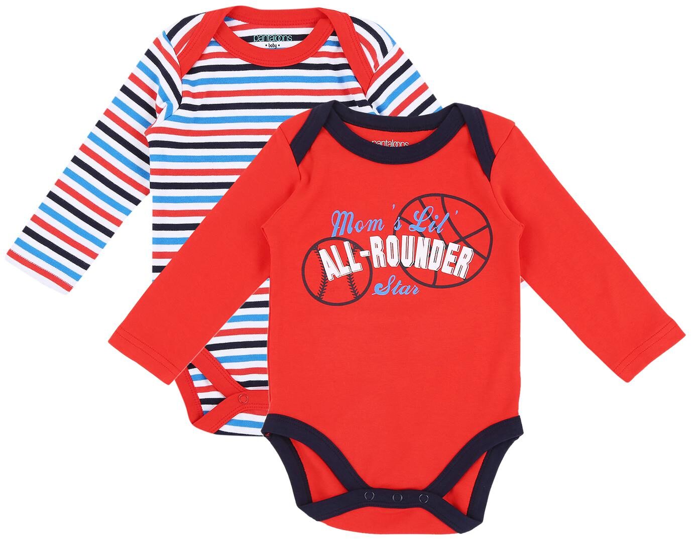 

Pantaloons Baby Baby boy Cotton Printed Body suit - Multi