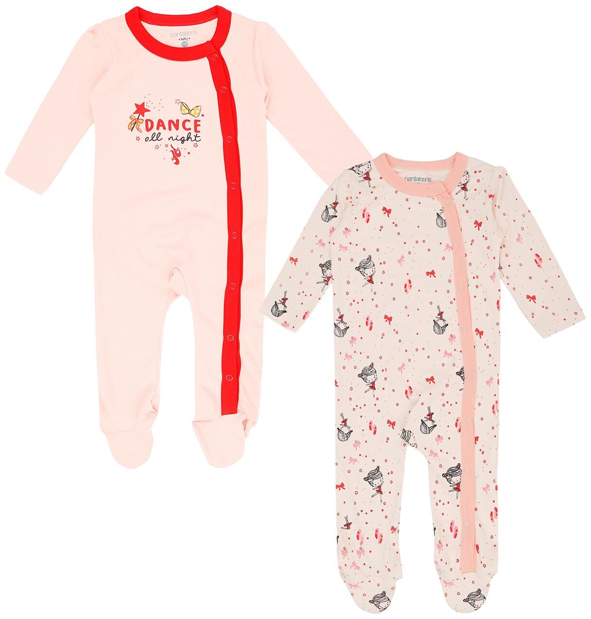 

Pantaloons Baby Baby girl Cotton Printed Sleep suit - Pink