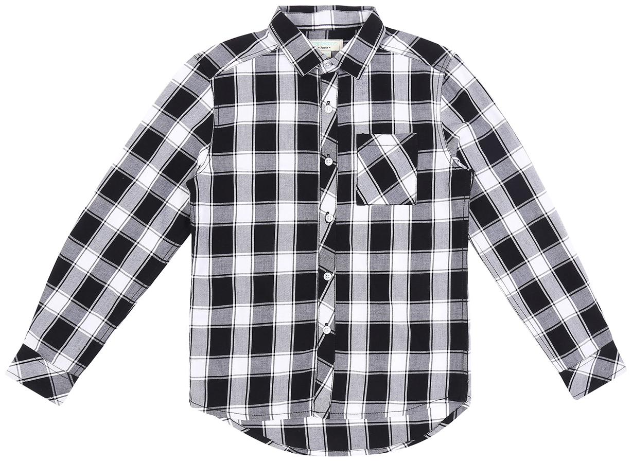 

Pantaloons Junior Boy Cotton Checked Shirt Black