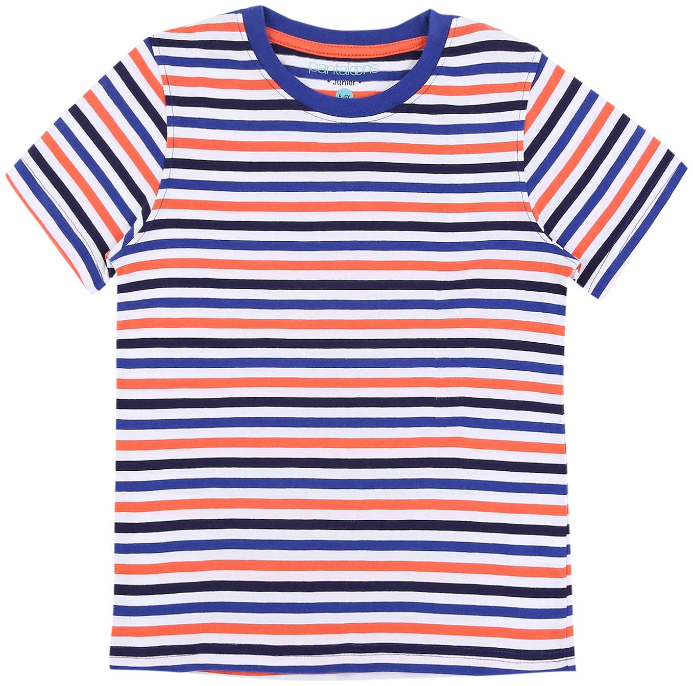 

Pantaloons Junior Boy Cotton Striped T-shirt - Multi