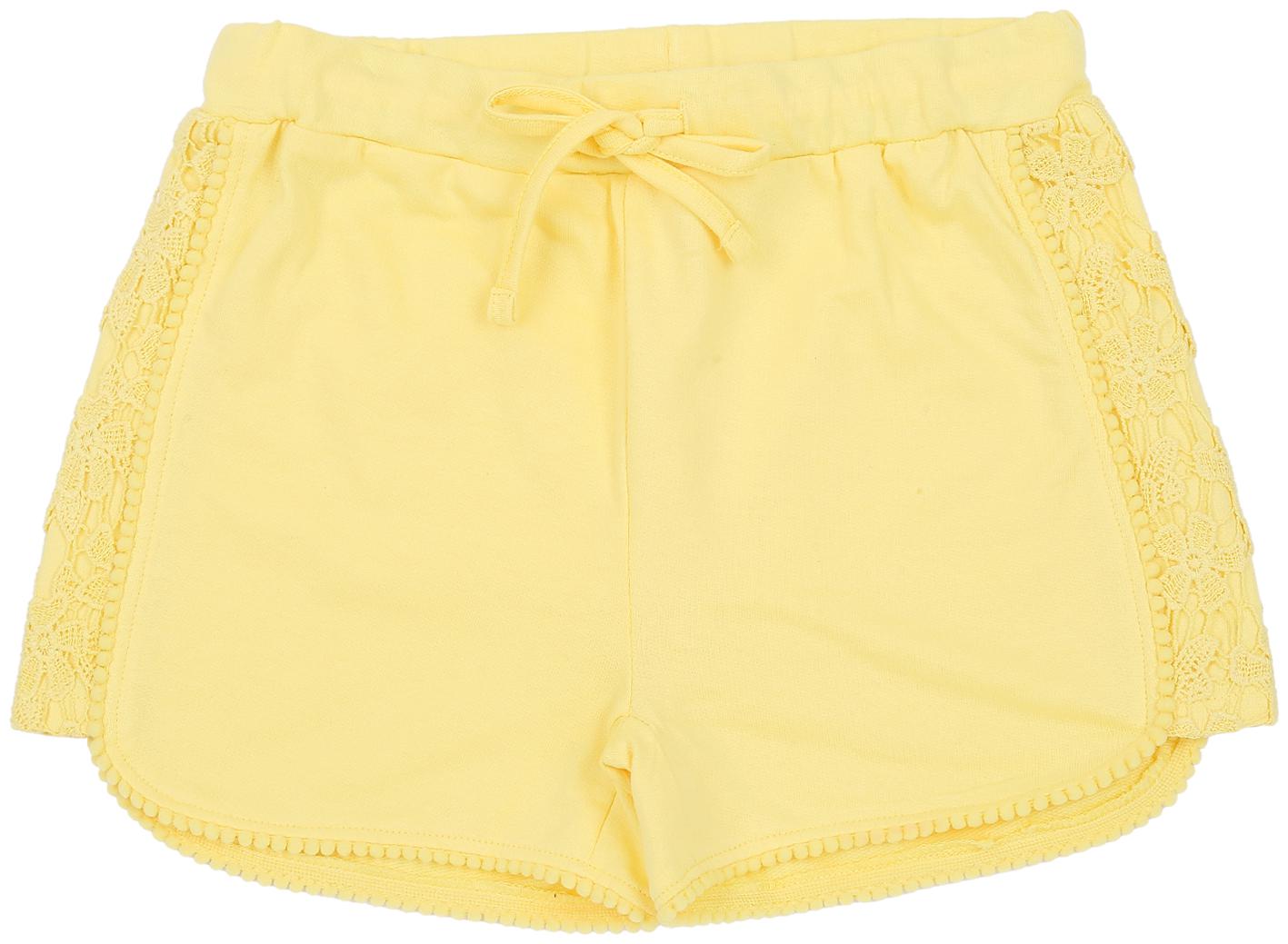 

Pantaloons Junior Girl Cotton Solid Regular shorts - Yellow