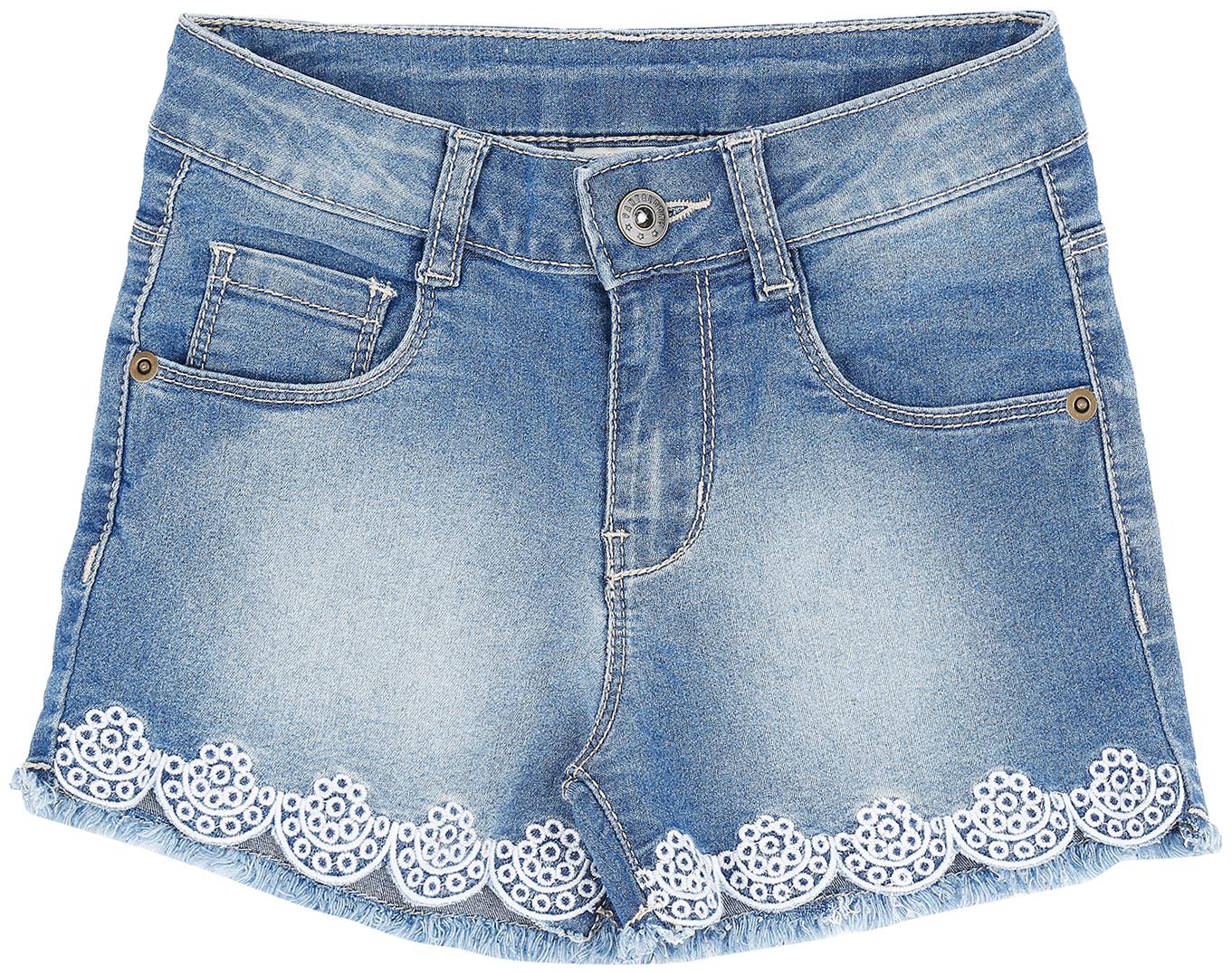 

Pantaloons Junior Girl Cotton Solid Regular shorts - Blue