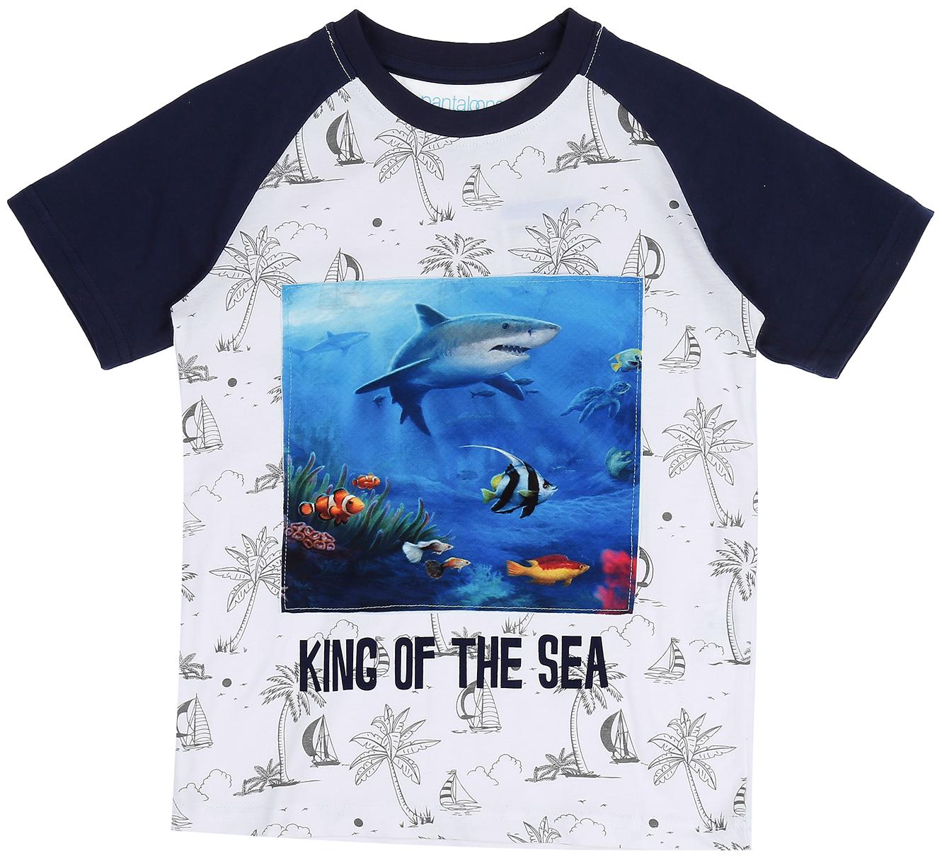 

Pantaloons Junior Boy Cotton Printed T-shirt - White