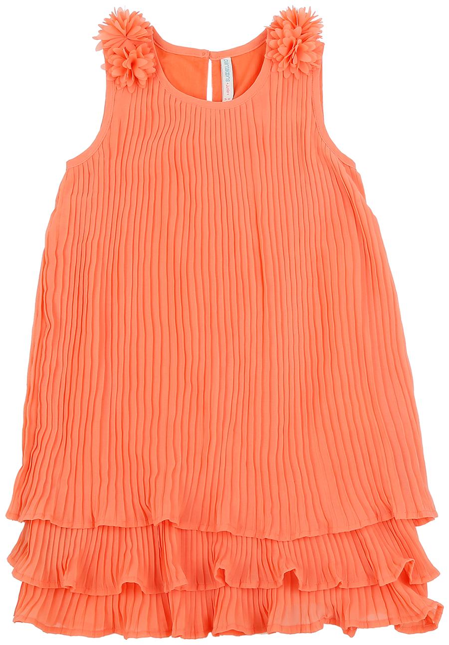 

Pantaloons Junior Orange Polyester Sleeveless Knee Length Princess Frock ( Pack of 1 )