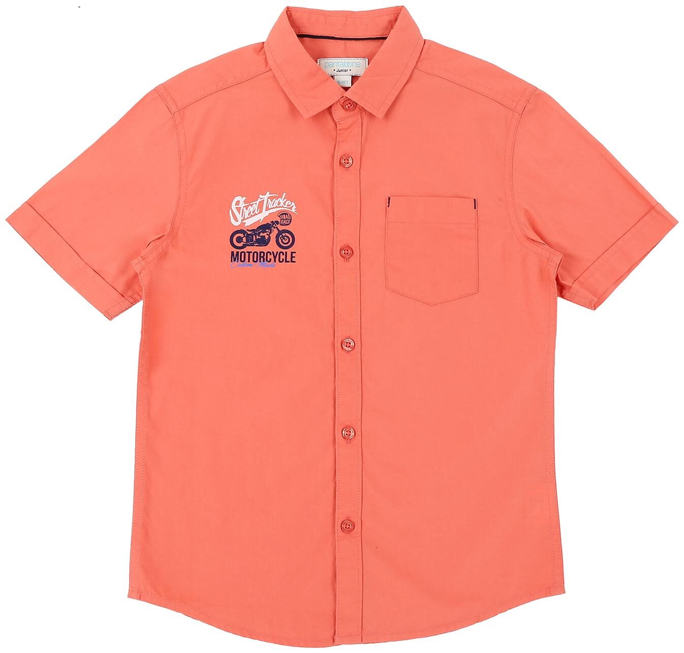 

Pantaloons Junior Boy Cotton Printed Shirt Orange