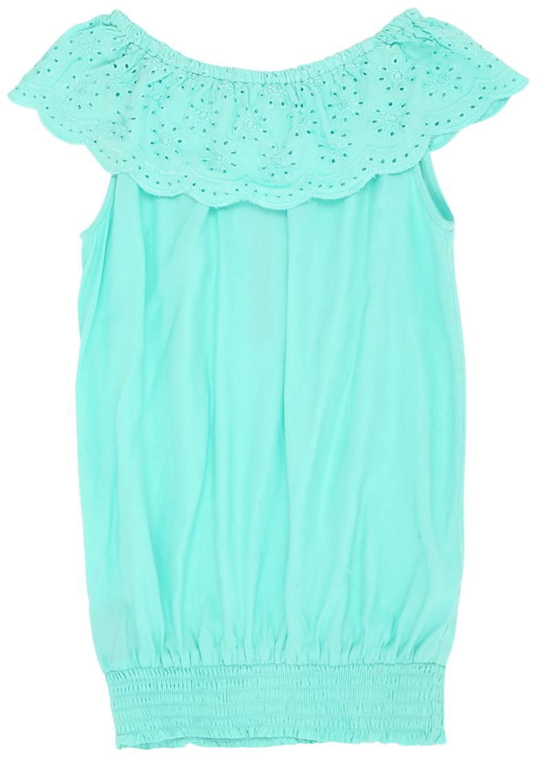 

Pantaloons Junior Girl Rayon Solid Top - Green