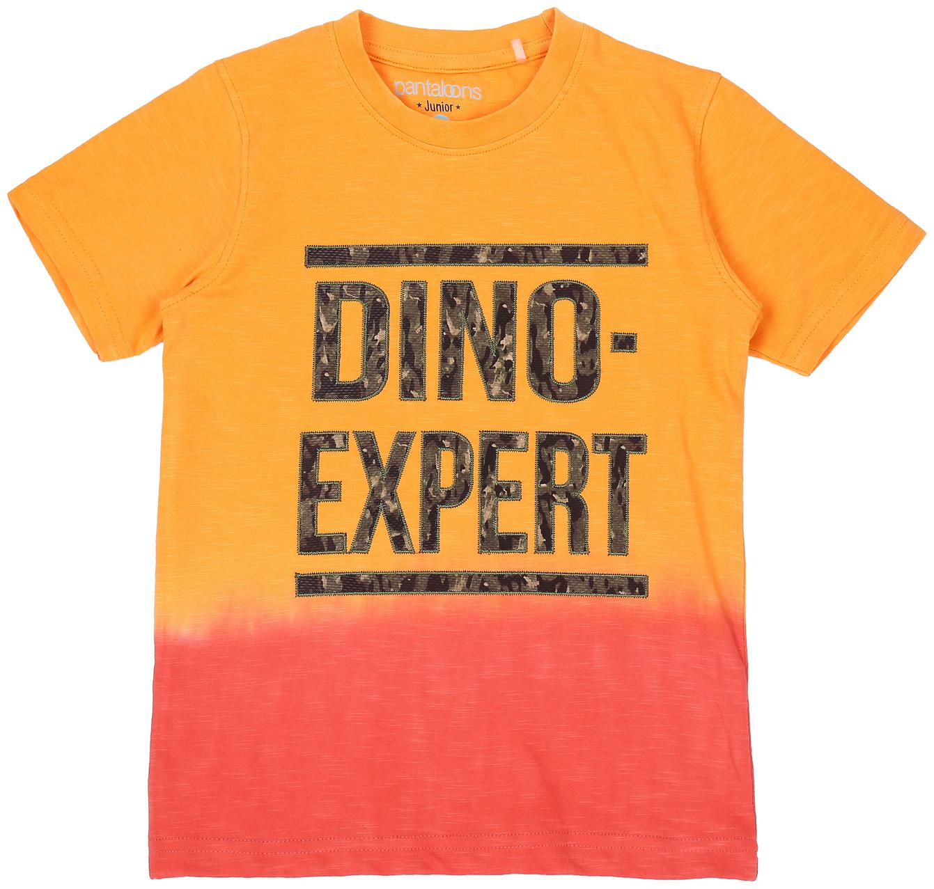 

Pantaloons Junior Boy Cotton Printed T-shirt - Yellow